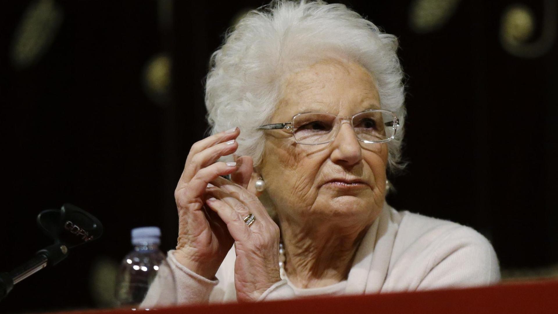 Die italienische Holocaust-Überlebende und Senatorin Juliana Segre.