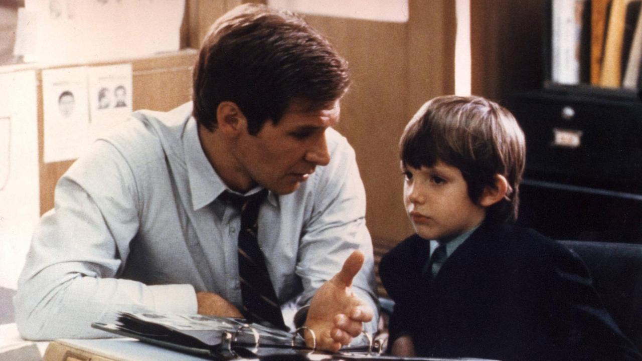 Harrison Ford und Lukas Haas in einer Szene von "Der einzige Zeuge"