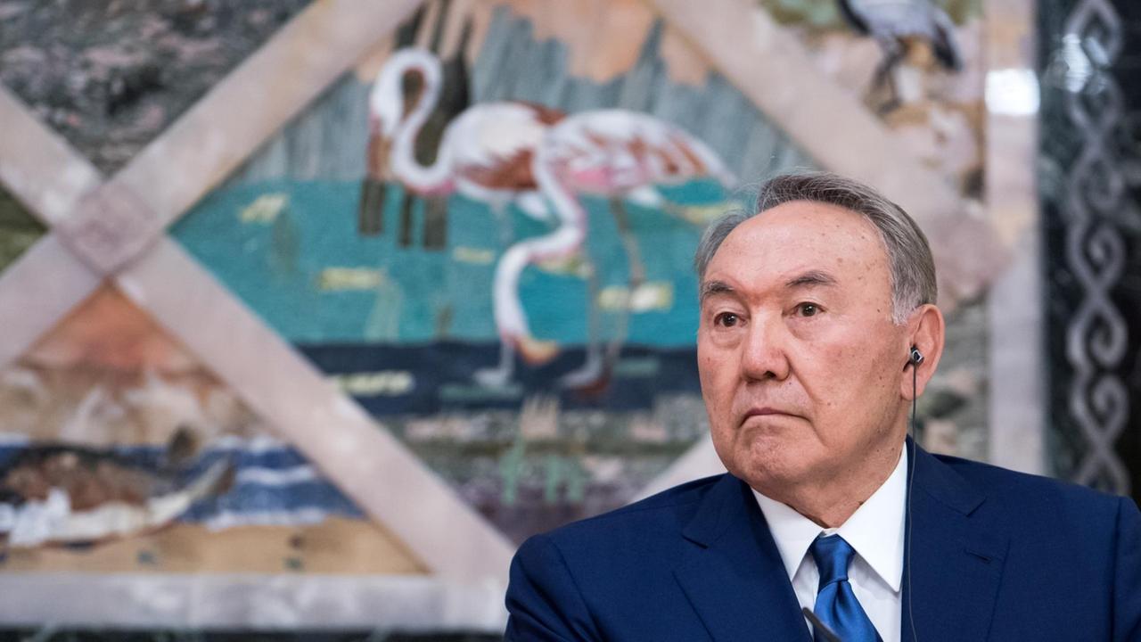Der kasachische Präsident Nursultan Nasarbajew im Porträt