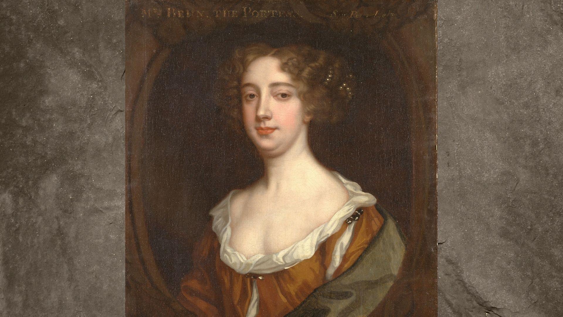 Die Schriftstellerin Aphra Behn (1640-1689), porträtiert vom Maler Peter Lely (1618-1680)