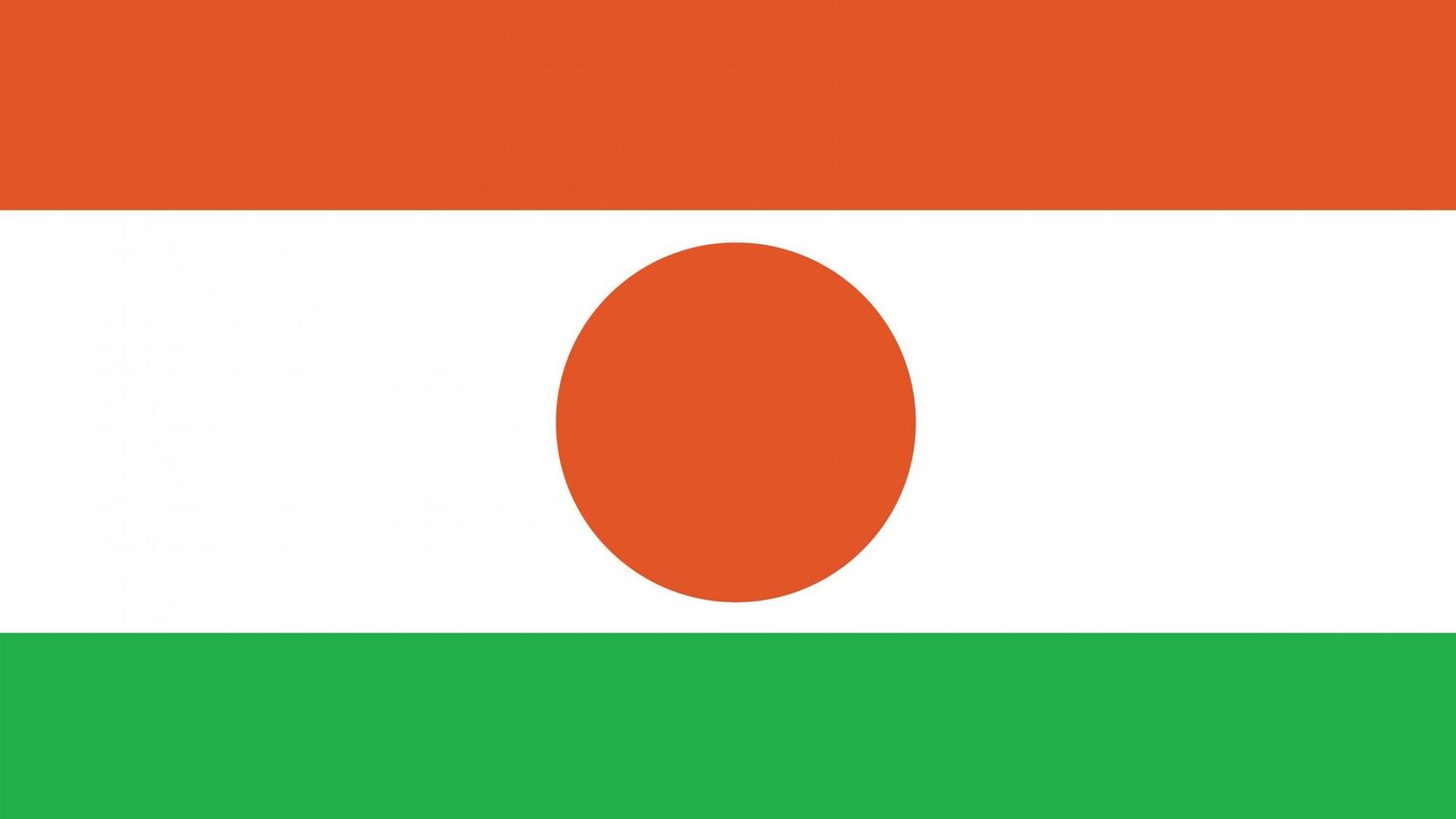 Flagge der Republik Niger/Westafrika. IMAGO / Anka Agency International