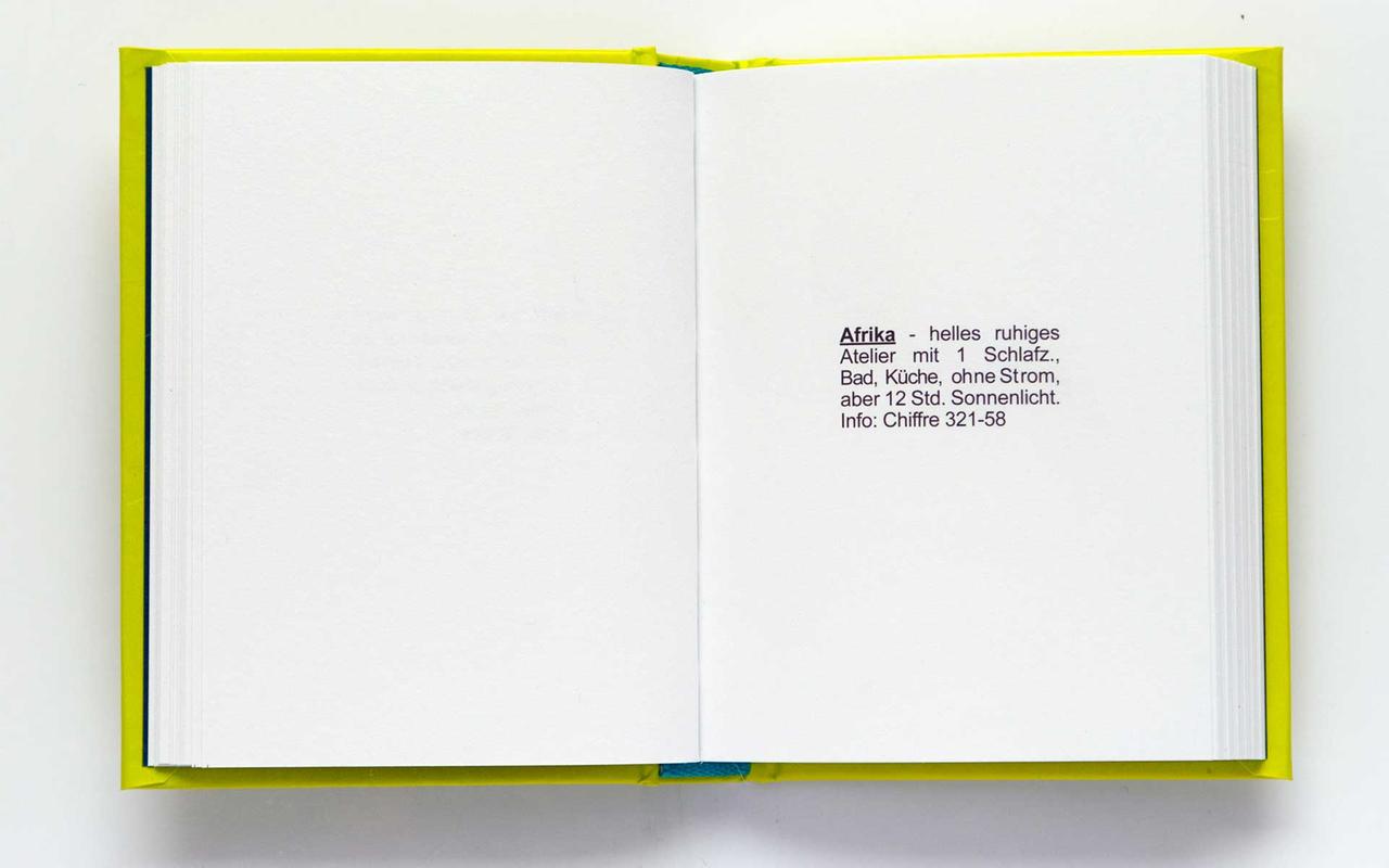 Kleinanzeige aus dem Buch "Tausche Ölbild für gebrauchtes Auto (nicht älter als 5 Jahre)"