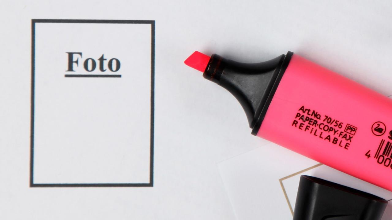 Vordruck für eine anonyme Bewerbung ohne Foto, Name und Alter