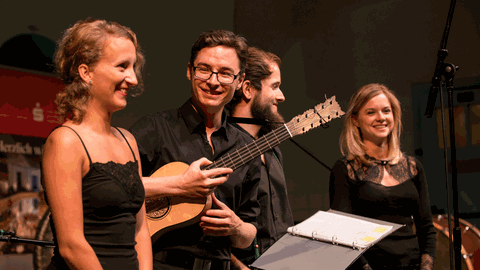 Das Ensemble Komos - Träger des Publikumspreises von Deutschlandradio Kultur und des Musikfests Erzgebirge im Alten Stadtbad Annaberg-Buchholz am 10. September 2016