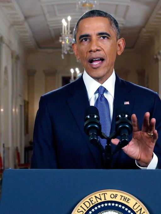 US-Präsident Barack Obama erklärt am 20.11.2014 in einer Fernsehansprache seine Reform der Einwanderungspolitik.