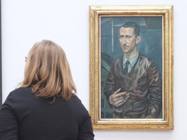 Das Brecht-Porträt von Rudolf Schlichter im Münchner Lenbachhaus