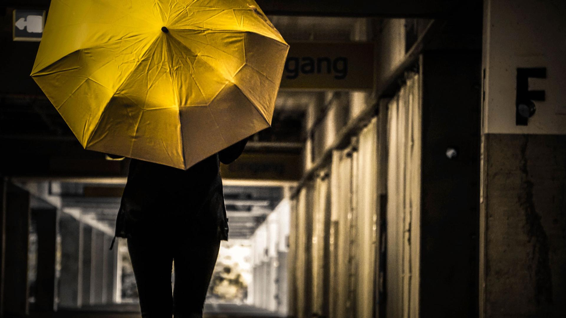 Die einzige Spur, ein gelber Regenschirm, führt ihn zu Anna.