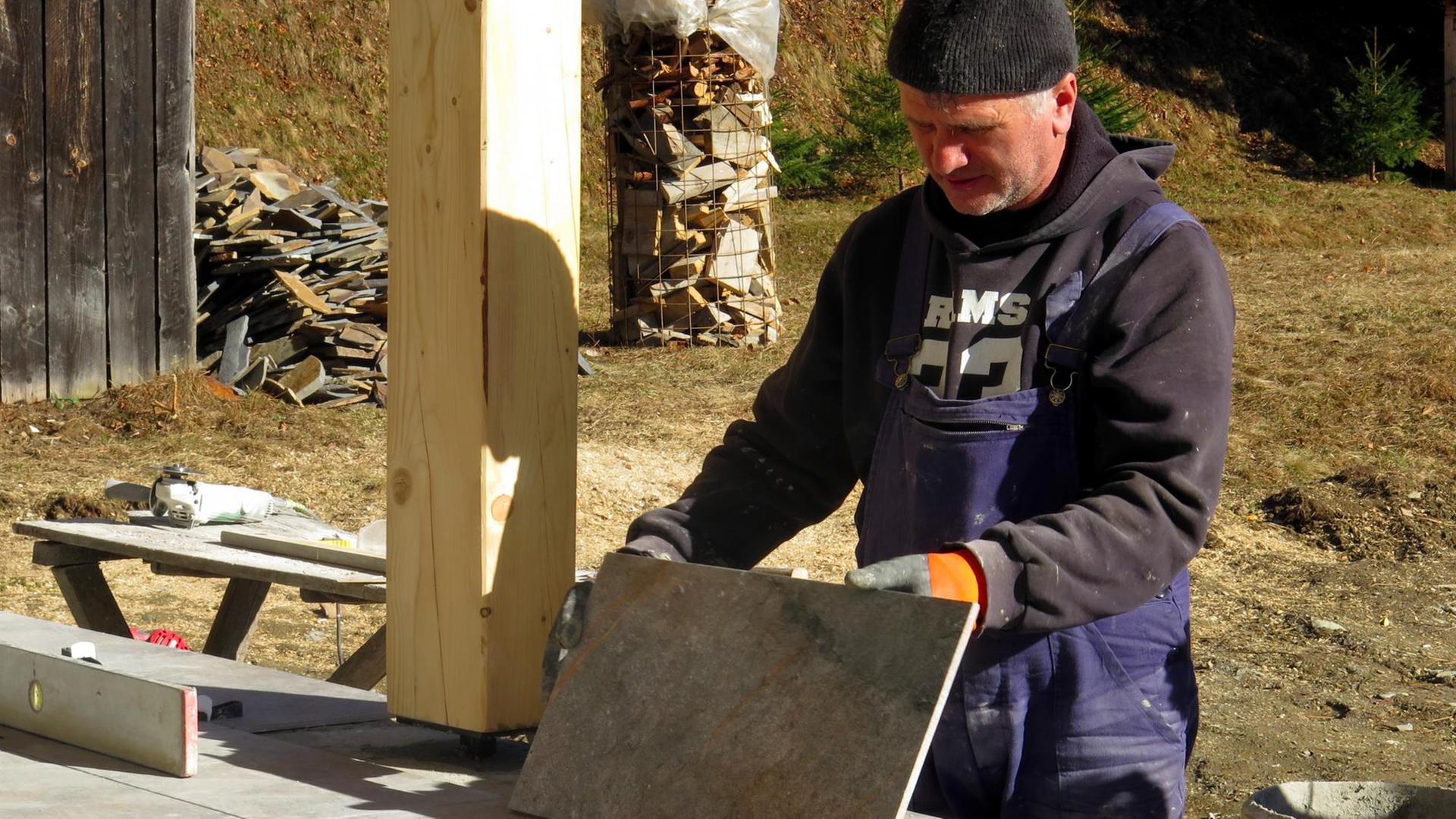 Baustelle einer kleinen Pension im Norden Rumäniens