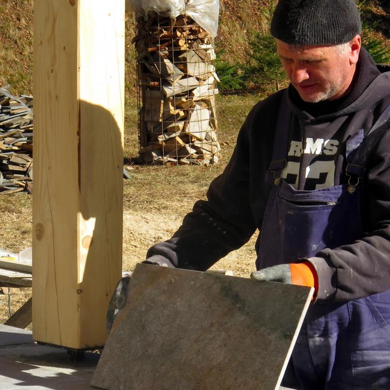 Baustelle einer kleinen Pension im Norden Rumäniens