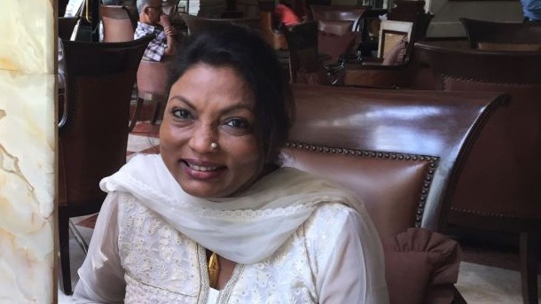 Kalpana Saroj mit Jürgen Webermann. Kalpana Saroj mit Jürgen Webermann.