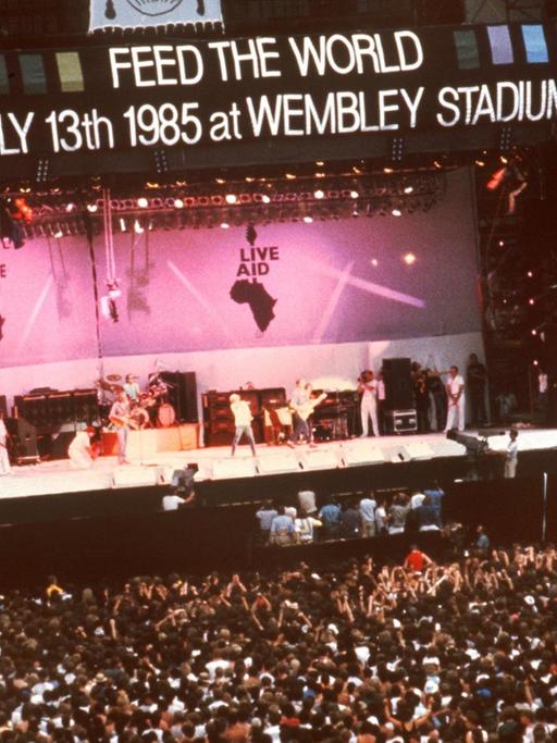 Gigantisches Spektakel: Das Live-Aid-Konzert am 13.07.1985 in London und Philadelphia