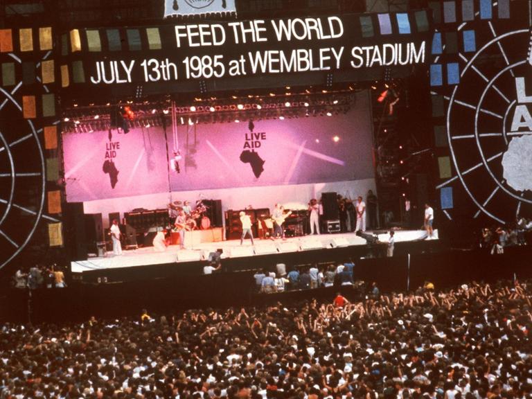 Gigantisches Spektakel: Das Live-Aid-Konzert am 13.07.1985 in London und Philadelphia