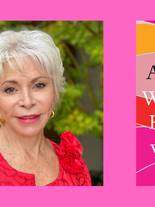 Ein Portrait der Schriftstellerin Isabel Allende und das Cover ihres Buches "Was wir Frauen wollen"