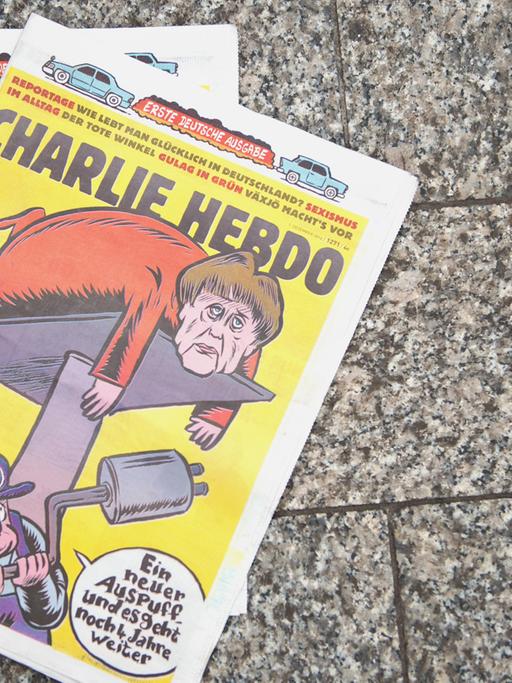 Das Cover der ersten deutschen Ausgabe "Charlie Hebdo"