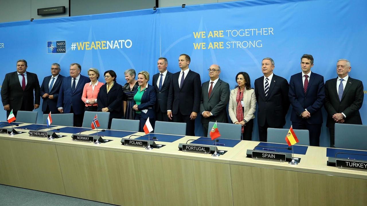 Die Nato-Verteidigungsminister am 3. Oktober 2018 in Brüssel