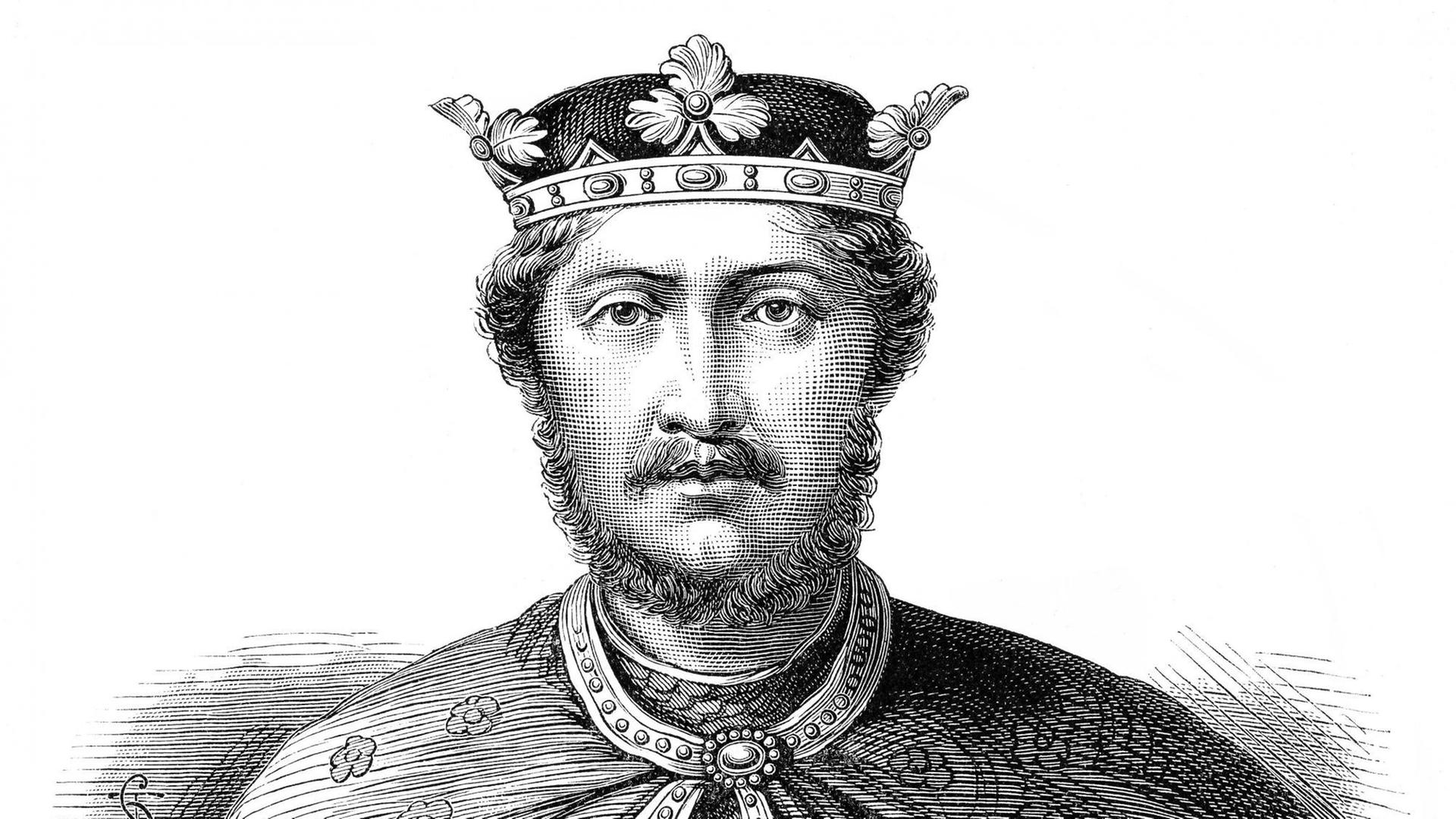 Porträt von Richard Löwenherz (1157-1199), König von England.