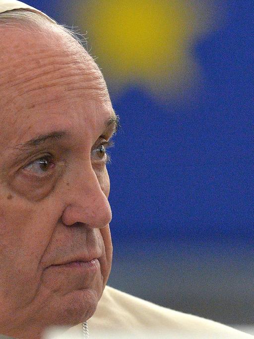 Der Papst übte im EU-Parlament Kritik an der europäischen Flüchtlingspolitik