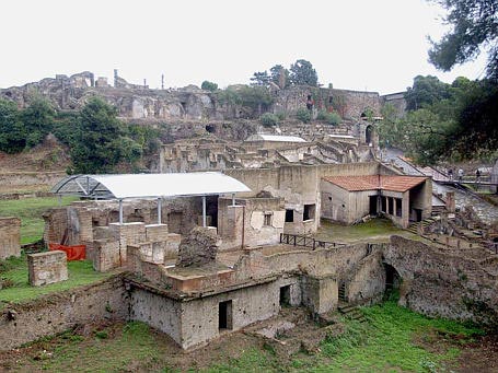 Ein Badehaus in Pompei