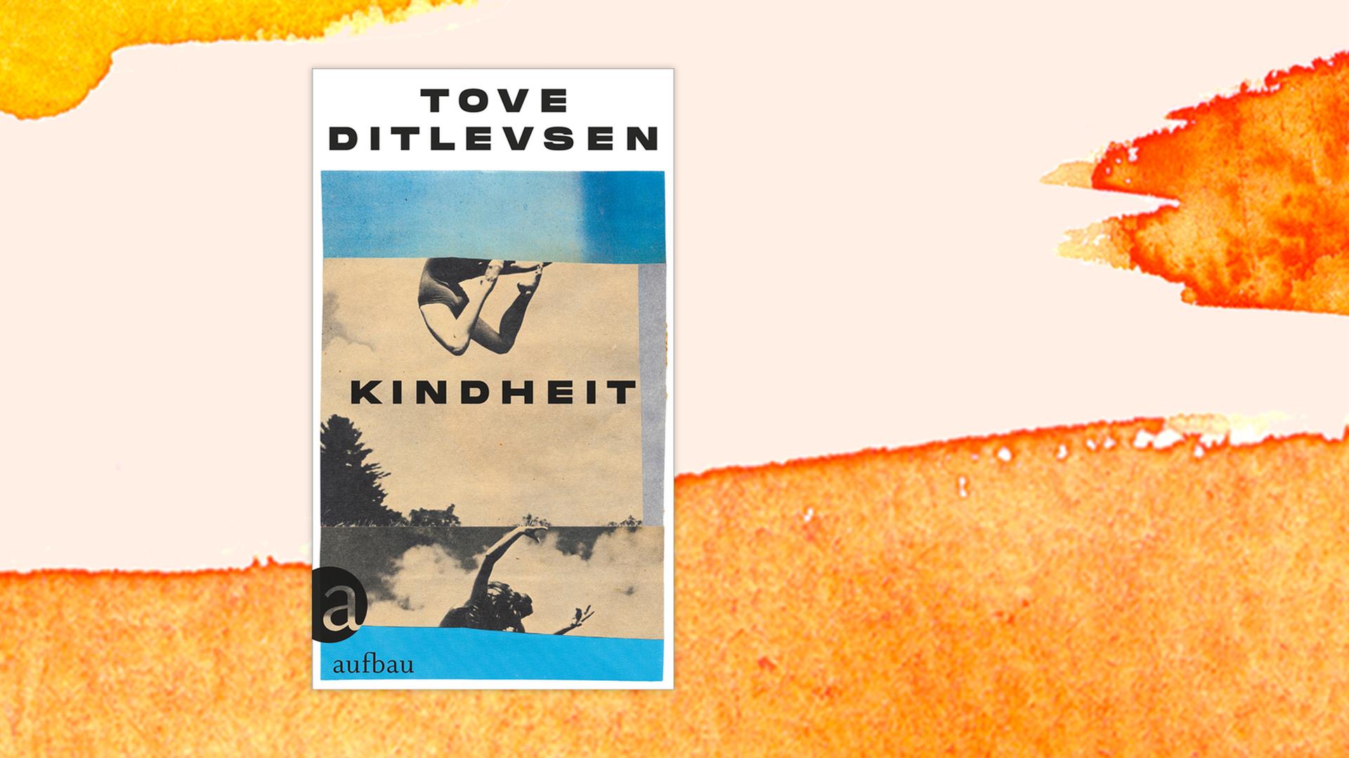 Das Buchcover "Kindheit" von Tove Ditlevsen ist vor einem grafischen Hintergrund zu sehen.
