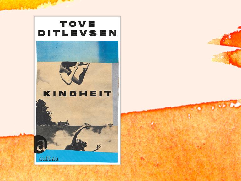 Das Buchcover "Kindheit" von Tove Ditlevsen ist vor einem grafischen Hintergrund zu sehen.