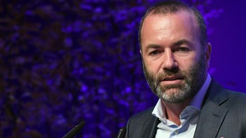 Manfred Weber (CSU), stellvertretender Parteivorsitzender der CSU, spricht beim Deutschlandtag der Jungen Union