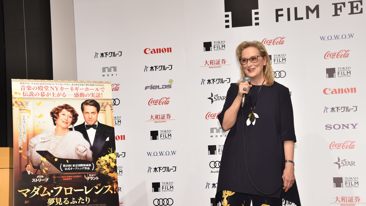 Schauspielerin Meryl Streep bei der Premiere von "Florence Foster Jenkins" in Tokio. 