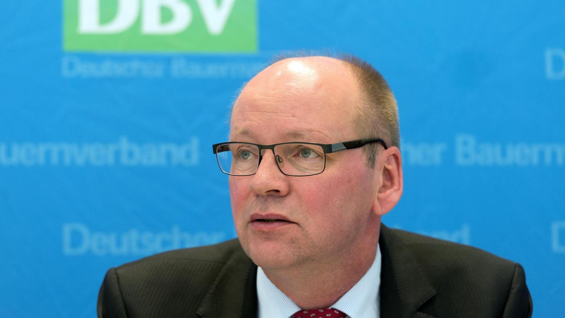 Bernhard Krüsken, Generalsekretär des Deutschen Bauernverbands, auf einer Pressekonferenz am 28.06.2016 in Hannover.