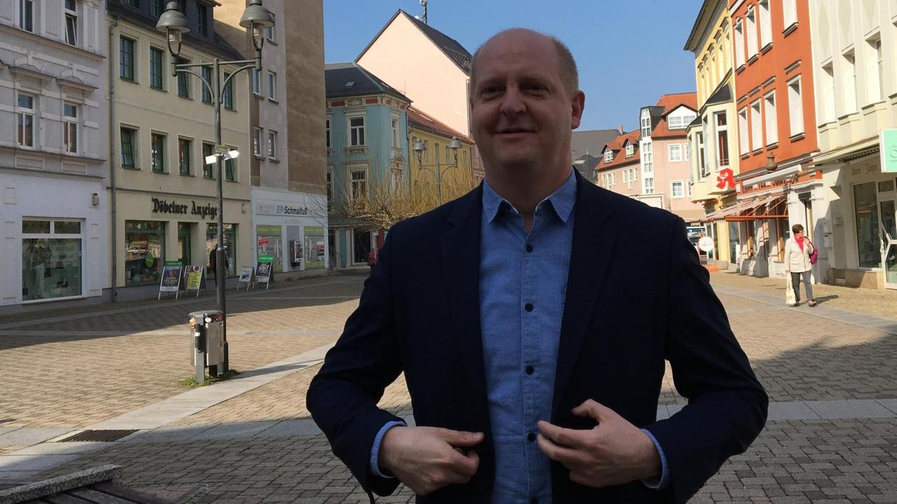 Henning Homann, SPD-Generalsekretär Sachsen in Döbeln Henning Homann, SPD-Generalsekretär Sachsen in Döbeln
