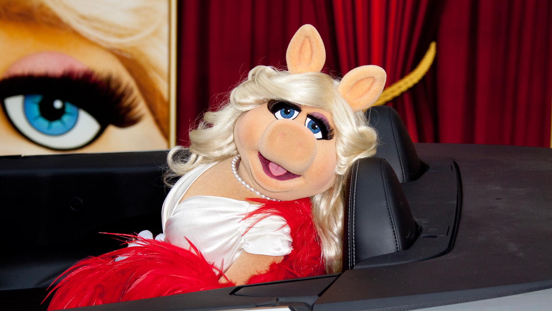 Miss Piggy bei der Premiere des Films "The Muppets" in Los Angeles im Jahr 2011.