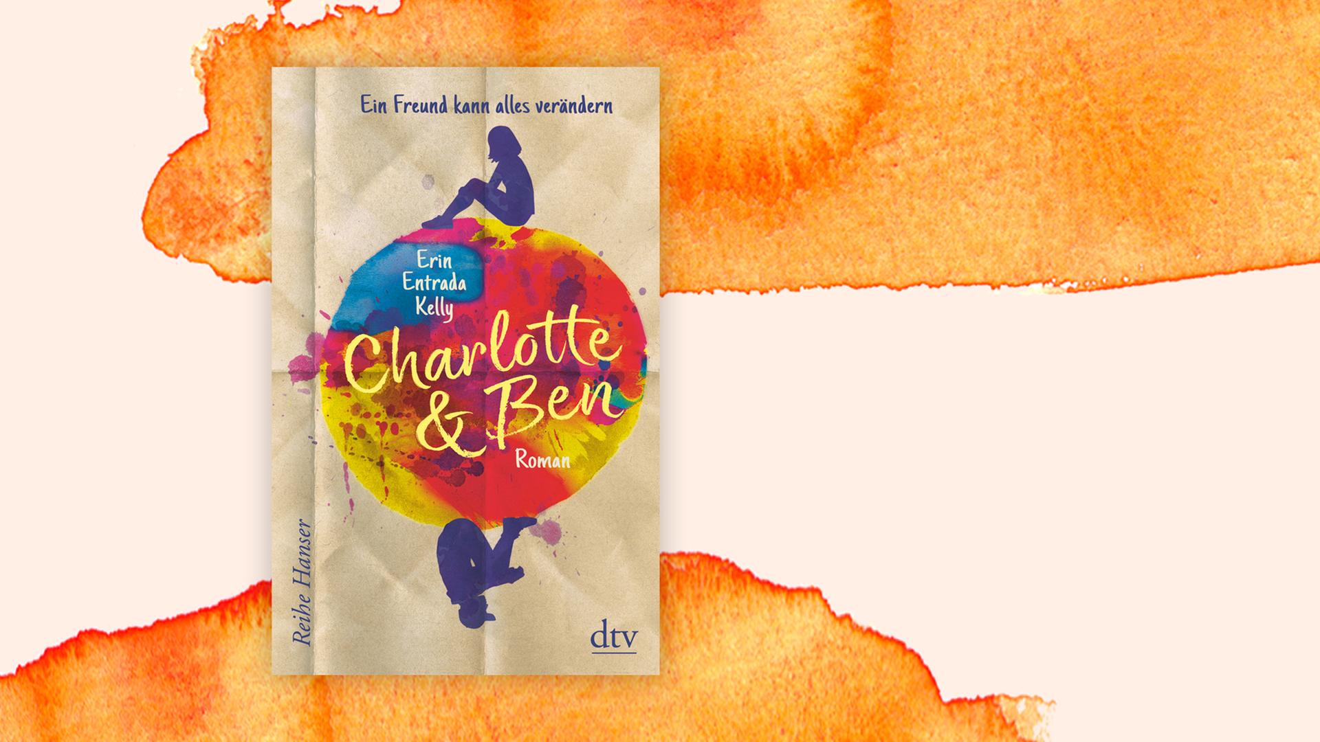 Das Cover von Erin Entrada Kellys “Charlotte & Ben” vor Deutschlandfunk Kultur Hintergrund.