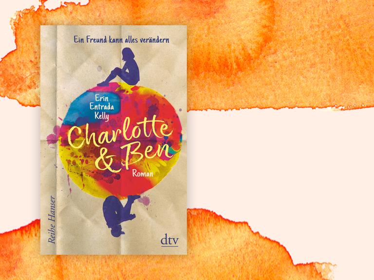 Das Cover von Erin Entrada Kellys “Charlotte & Ben” vor Deutschlandfunk Kultur Hintergrund.