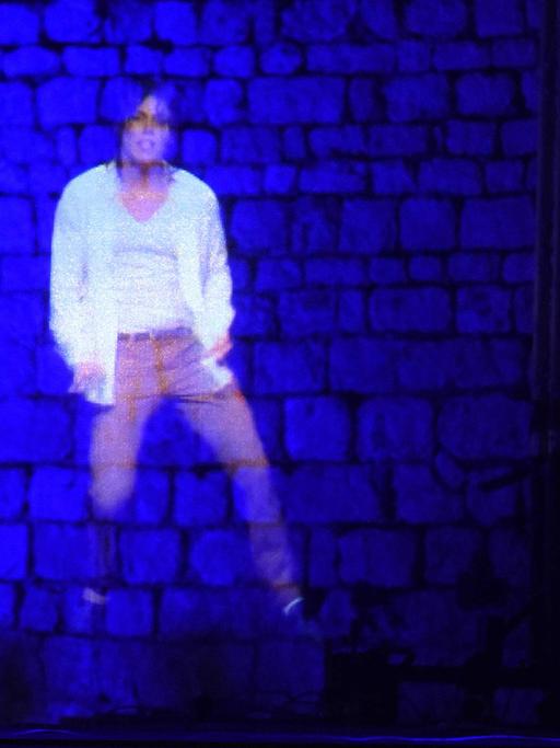Ein Hologramm des verstorbenen Popmusikers Michael Jackson.