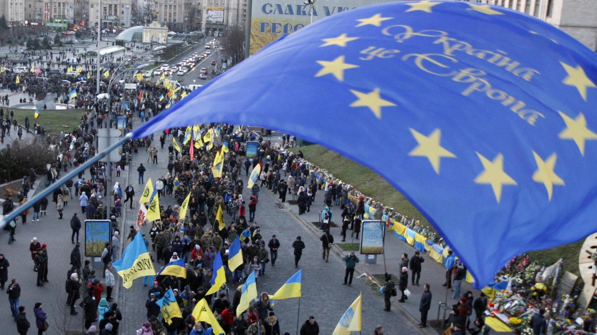 Proeuropäische Proteste in Kiew 2014