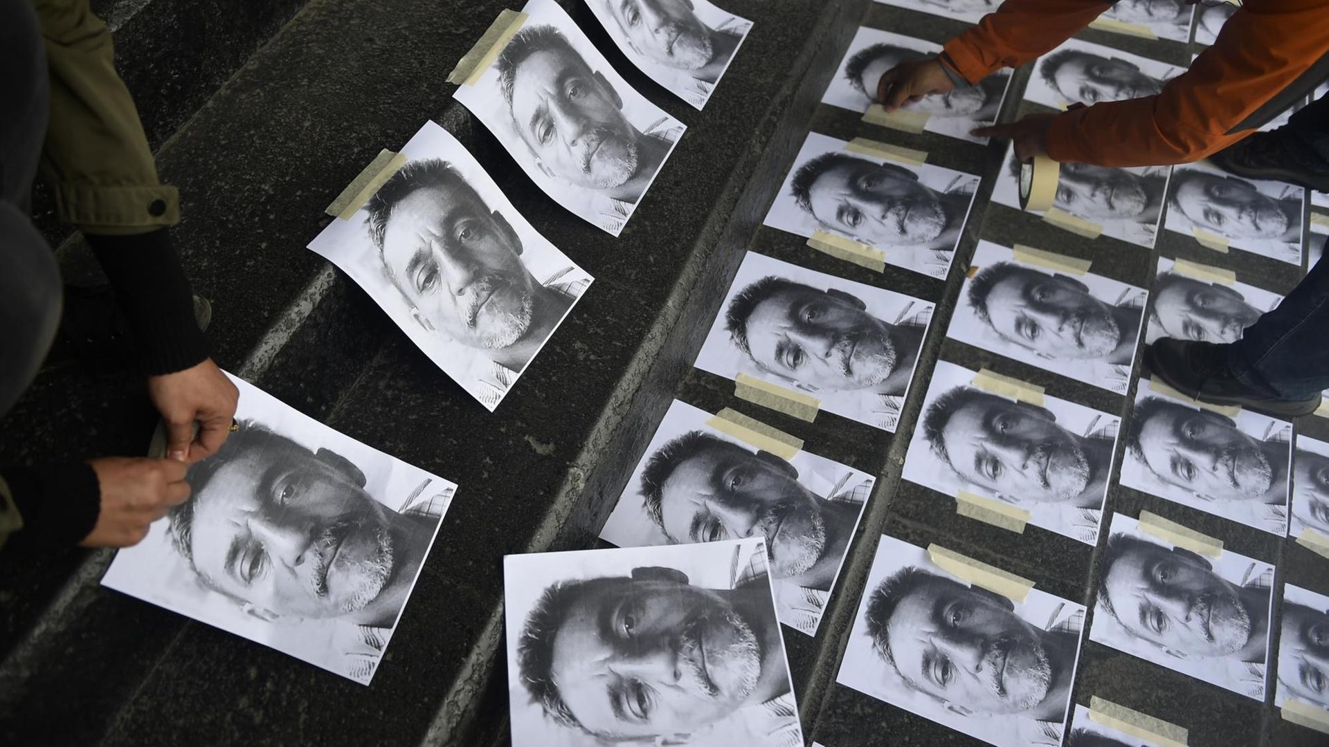Gedenken an einen ermordeten Journalisten in Mexiko.