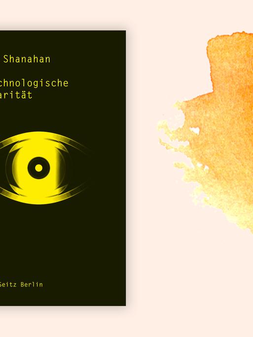 Das Buchcover "Die technologische Singularität" von Murray Shanahan ist vor einem grafischen Hintergrund zu sehen.