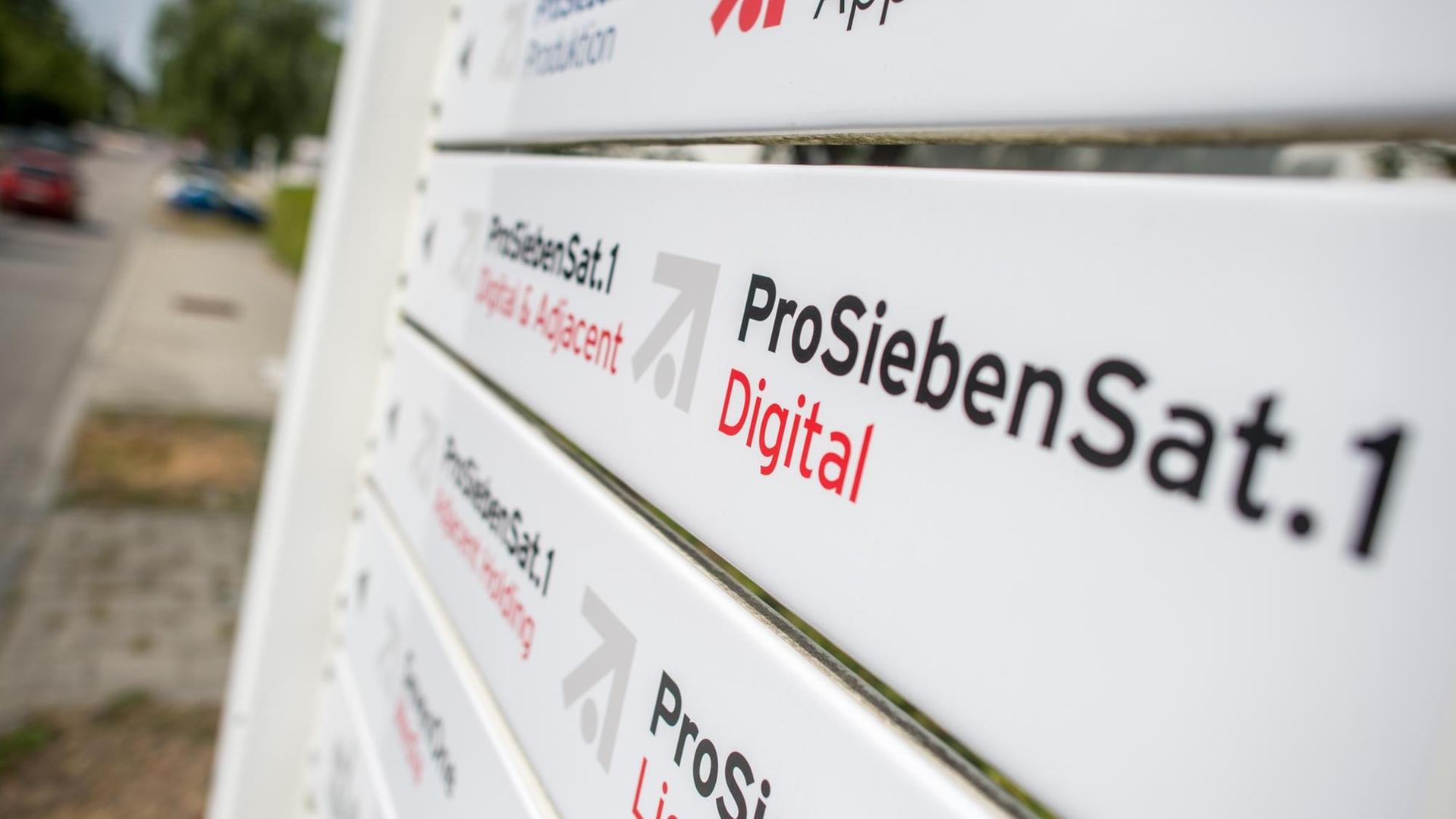 Logo und Schriftzug der "ProSiebenSat.1 Media SE"