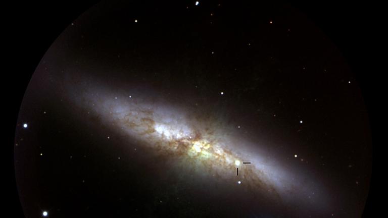 Die Supernova 2014J in der Galaxie M 82