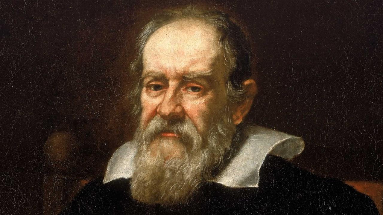 Galileo Galilei (1564-1642) in einem Gemälde des flämischen Malers Justus Sustermans (1597 - 1681)