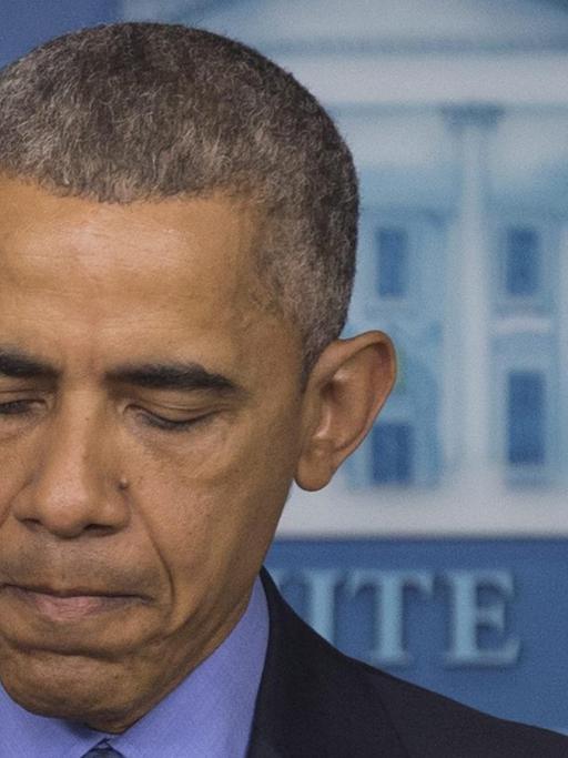 US-Präsident Barack Obama nach dem Attentat von Charleston bei einer Pressekonferenz