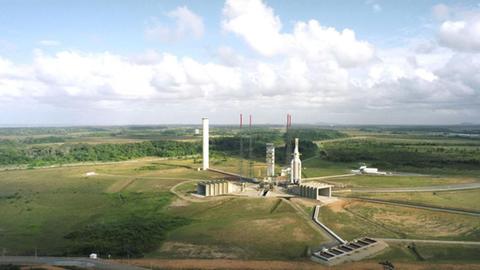 Die Startrampe der Ariane-5 in Kourou
