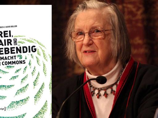Buchcover " Frei, fair, lebendig/ die Nobelpreisträgerin Elinor Ostrom in Stockholm am 07.12.2009