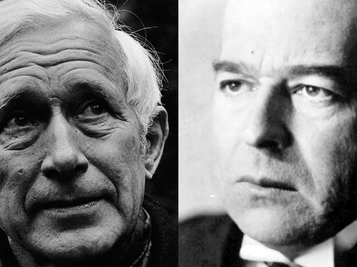 Schriftsteller Ernst Jünger (li) und der Philosoph Oswald Spengler (re) (Montage)