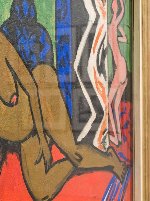 "Schlafende Milli" von Ernst Ludwig Kirchner (hier zu sehen in der Bremer Ausstellung "Der blinde Fleck. Bremen und die Kunst der Kolonialzeit" im Jahr 2017)