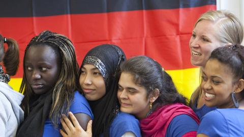 Kinder von Migranten in einer berufsbildenden Schule, Frankfurt am Main 2009.