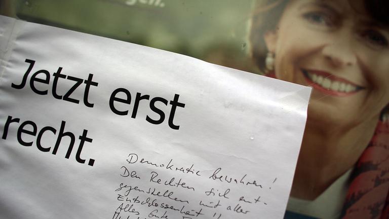 Ein Wahlplakat von Henriette Reker in Köln
