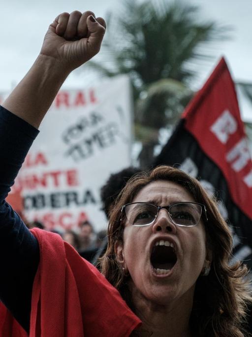 Hunderte Brasilianer protestierten gegen Präsident Temer