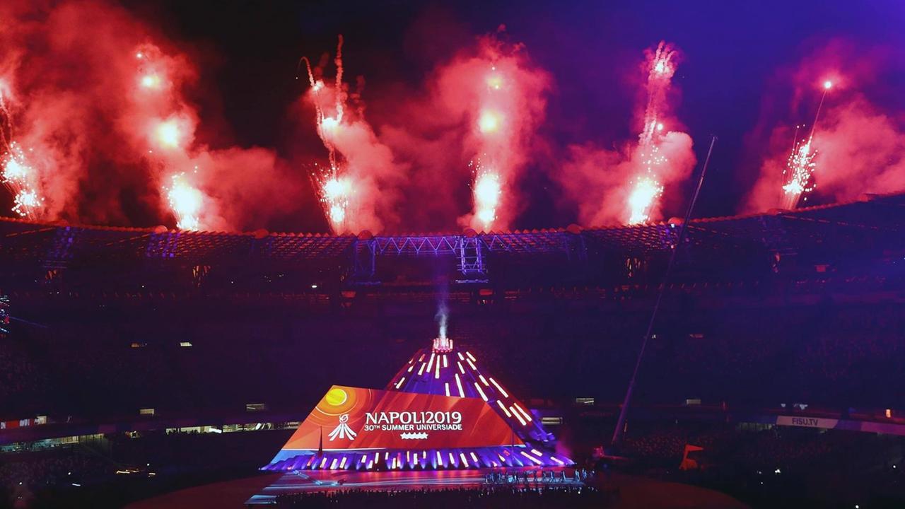Eröffnungsfeier der Universiade 2019 in Neapel