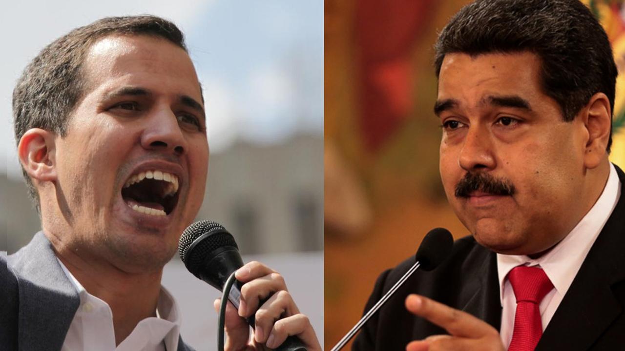 Der Präsident der venezolanischen Nationalversammlung, Guaidó und Staatschef Maduro