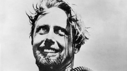 Der österreichische Tier- und Expeditionsfilmer Hans Hass in einer Aufnahme von 1950