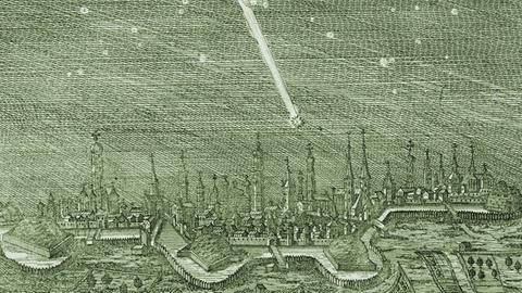 Augsburger Flugblatt über den „schröcklichen Cometstern“ des Jahres 1680